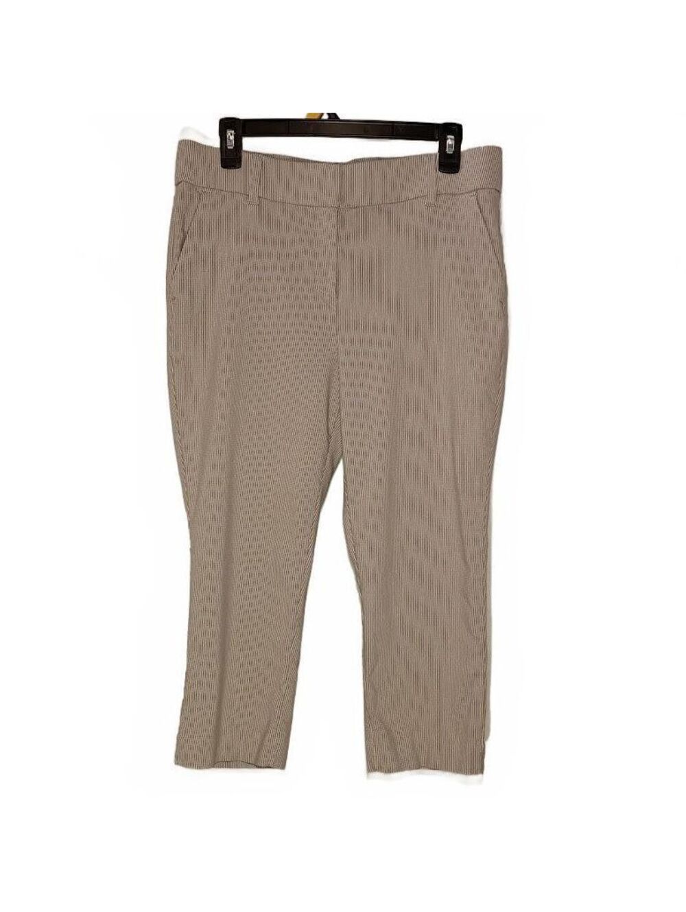 Maurices Women's Beige Striped Capri Pants Size L